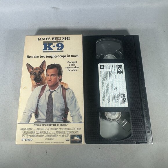 James Belushi K-9 VHS 1989 Original Release Action Comedy PG-13 - Picture 3 of 3